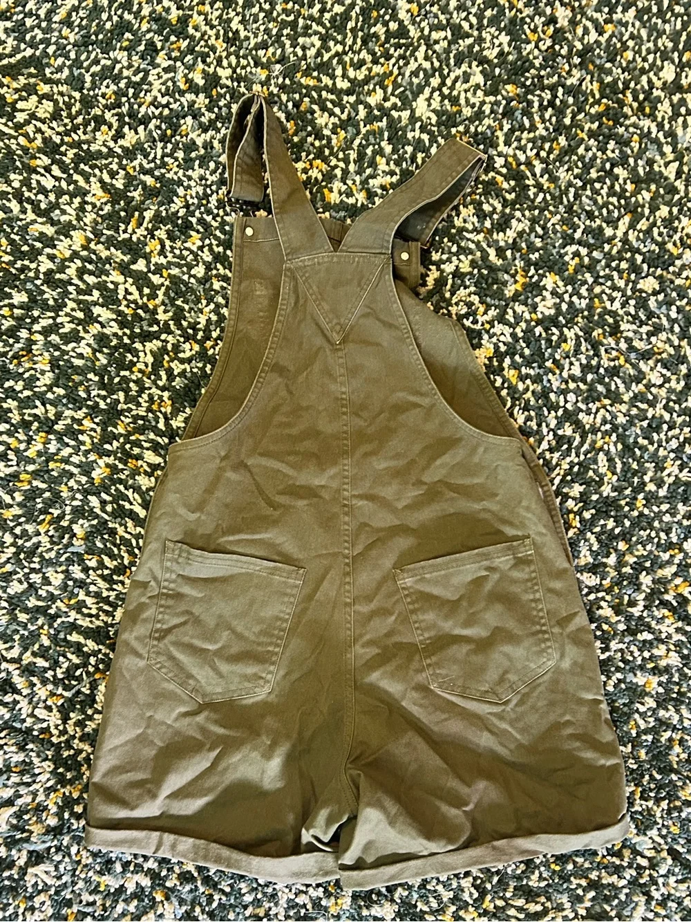 Toad&Co Olive Green Short Women's Overalls - Picture 6 of 8